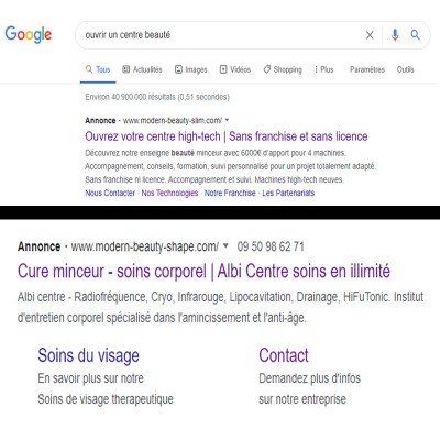 Pack publicité Adwords